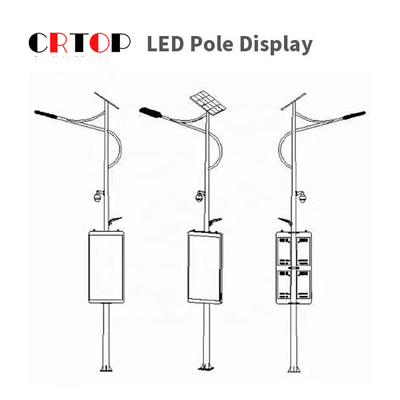 Pannello di alta risoluzione di piccola dimensione del LED per la pubblicità dei pali di illuminazione