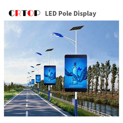 Bordo di pubblicità della strada della via dell'esposizione di LED di palo di iluminazione pubblica di P3mm