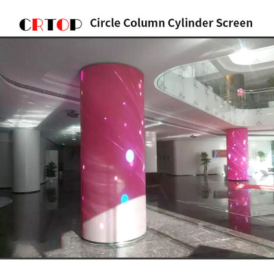 Struttura creativa del pixel dello schermo di visualizzazione del LED di Cylintrical P2.5mm 1R1G1B